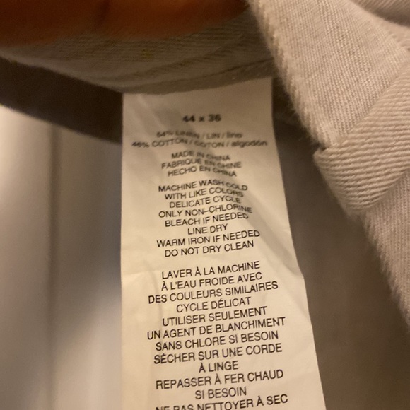 Perry Ellis vest and pants set 2xl tall pants 44x36 this is a Linen set - Picture 4 of 6